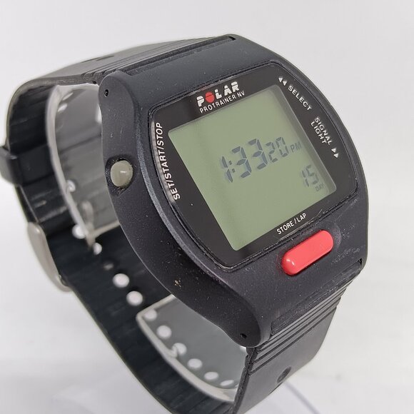 Polar ProTrainer NV Men's 44mm Black Resin Digital Chronograph Lap Timer Watch - Picture 4 of 12